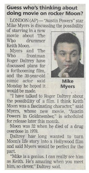Myers, Mike / Guess Who's Thinking About Doing Movie On Rocker Moon? / 2002