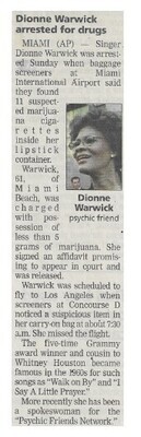 Warwick, Dionne / Dionne Warwick Arrested for Drugs / 2002