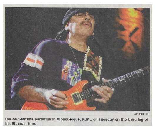 Santana, Carlos / Albuquerque, NM (Shaman Tour) / 2002