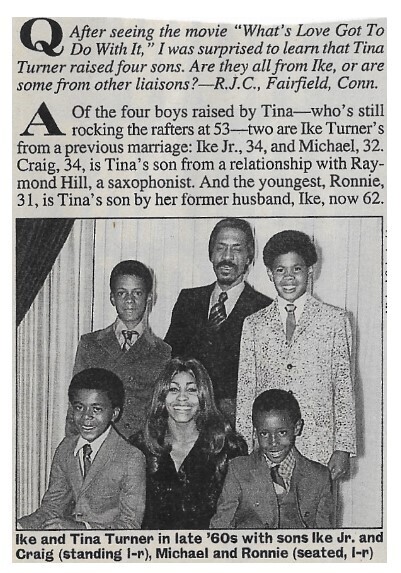 Turner, Tina / Raised Four Sons / 1993