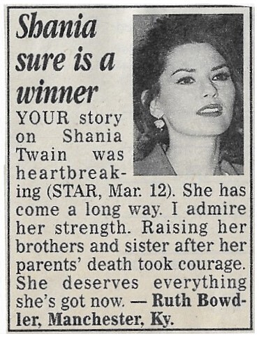 Twain, Shania / Shania Sure is a Winner / 1996