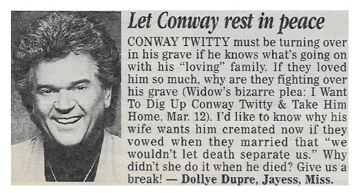Twitty, Conway / Let Conway Rest in Peace / 1996