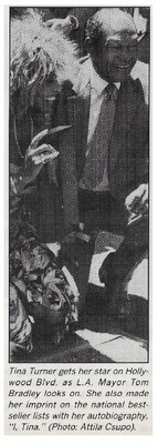 Turner, Tina / Tina Gets Her Star On Hollywood Blvd. / 1986