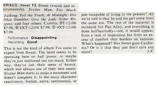 Sweet / Sweet VI / 1980