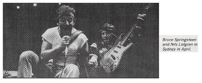 Springsteen, Bruce / Sydney, Australia / with Nils Lofgren / 1985