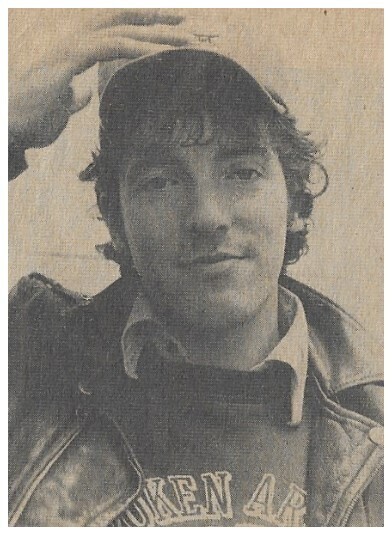 Springsteen, Bruce / Closeup-Wearing Baseball Cap-Leather Jacket