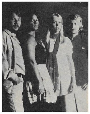 Abba / Group Photo-Standing-Agnetha 2nd from Right / 1970s