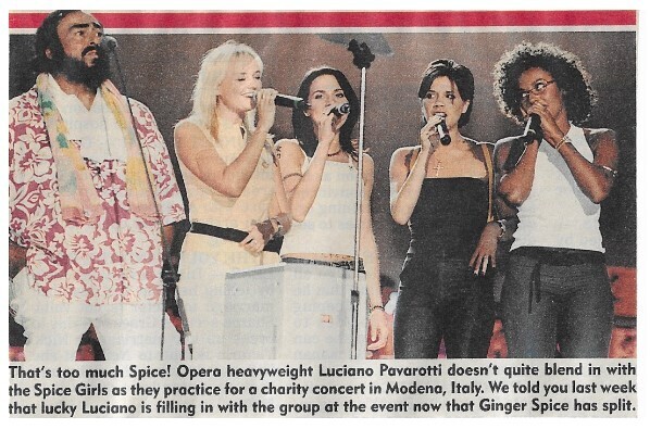 Spice Girls / Modena, Italy-With Luciano Pavarotti / 1998