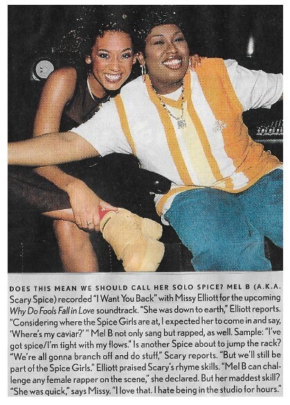 Spice Girls / Mel B Recorded "I Want You Back" with Missy Elliott / 1998