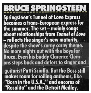 Springsteen, Bruce / Tunnel of Love Express / 1988