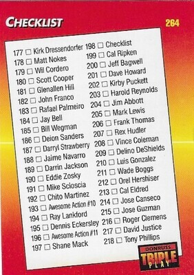 Triple Play / 1992 Checklist (177-264) | Triple Play #264
