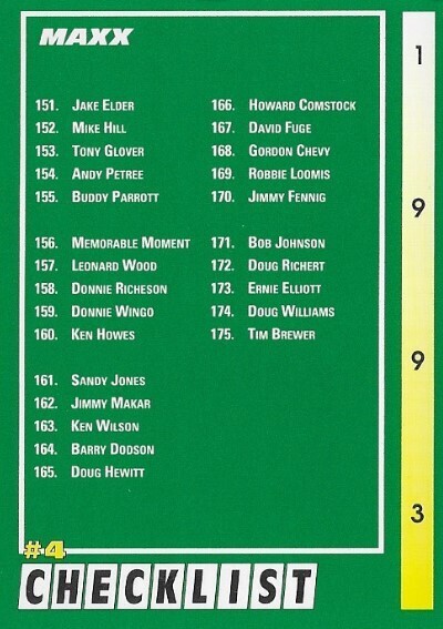 Maxx / 1993 Checklist (151-200) | Maxx #298