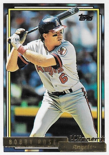 Rose, Bobby / 1992 California Angels | Topps #652