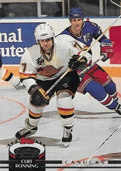 Ronning, Cliff / 1992-93 Vancouver Canucks | Stadium Club #373