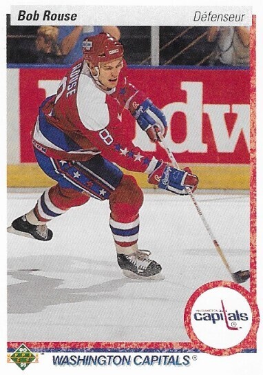 Rouse, Bob / 1990-91 Washington Capitals | Upper Deck #389 | French