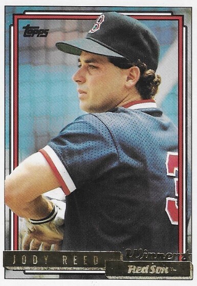 Reed, Jody / 1992 Boston Red Sox | Topps #598 | Gold Winners