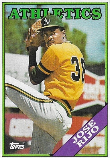 Rijo, Jose / 1988 Oakland Athletics | Topps #316