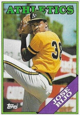 Rijo, Jose / 1988 Oakland Athletics | Topps #316