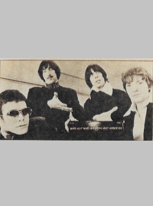 Velvet Underground, The / Group Photo, Holding Record, Lou at Left / 1971