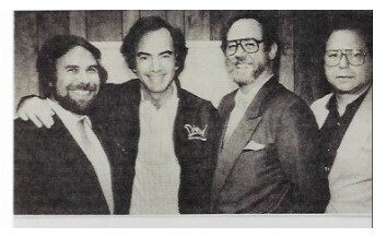 Diamond, Neil / Posing with CBS Records Executives in New York / 1986