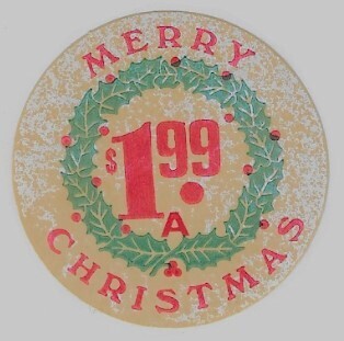Merry Christmas / $1.99 A
