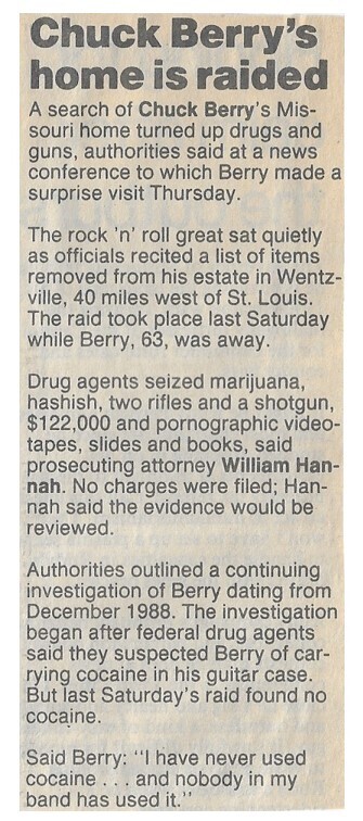 Berry, Chuck / Chuck Berry's Home is Raided / 1990