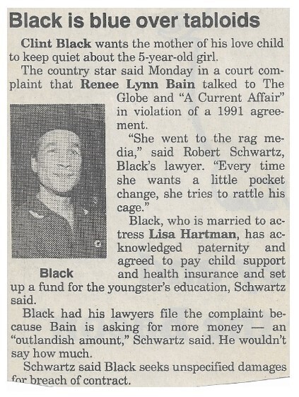 Black, Clint / Black is Blue Over Tabloids / 1995
