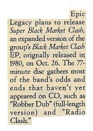 Clash, The / Super Black Market Clash / 1993