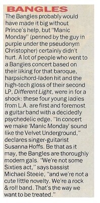 Bangles / We're a Rock + Roll Band / 1986