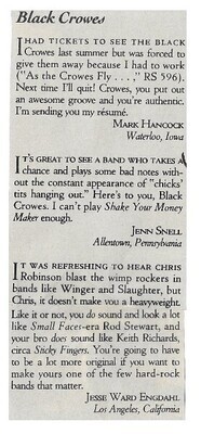 Black Crowes, The / Awesome Groove / 1991