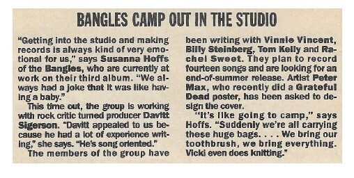 Bangles / Bangles Camp Out in the Studio / 1988