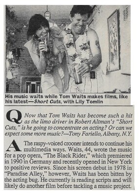 Waits, Tom / Short Cuts - with Lily Tomlin / 1993