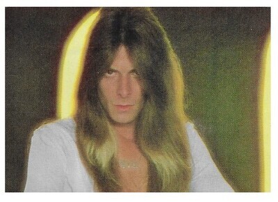 Angel / Gregg Guiffria-Closeup-Black-Yellow Background / 1978
