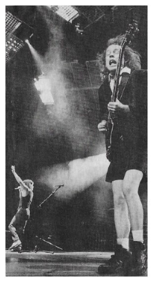 Ac/Dc / Angus Young and Brian Johnson On Stage / 1990