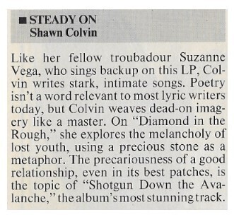 Colvin, Shawn / Steady On / 1990
