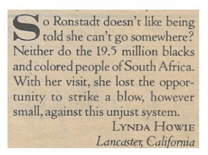 Ronstadt, Linda / Unjust System / 1983