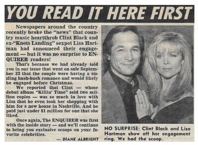 Black, Clint / You Read It Here First - with Lisa Hartman / 1991
