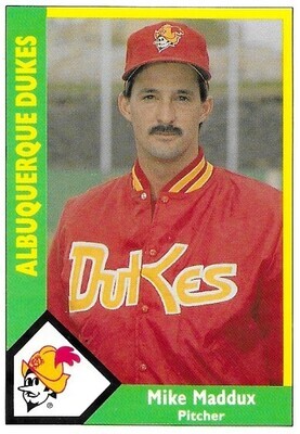 Maddux, Mike / 1990 Albuquerque Dukes / CMC #410
