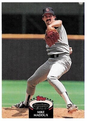 Maddux, Mike / 1992 San Diego Padres / Stadium Club #26