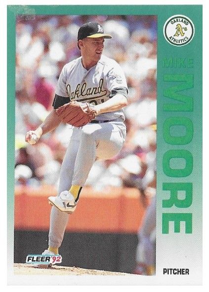 Moore, Mike / 1992 Oakland Athletics / Fleer #263