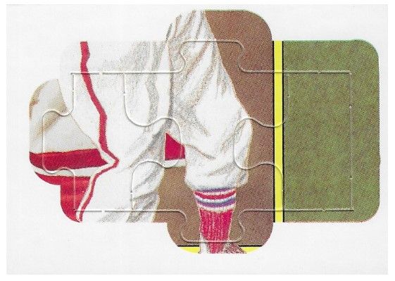 Musial, Stan / 1988 St. Louis Cardinals / Donruss Puzzle Card #52-53-54