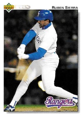Sierra, Ruben / 1992 Texas Rangers / Upper Deck #176