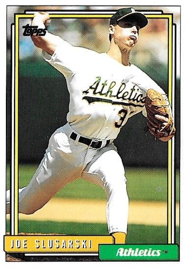 Slusarski, Joe / 1992 Oakland Athletics / Topps #651