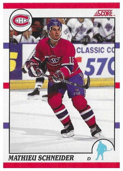 Schneider, Mathieu / 1990-91 Montreal Canadiens / Score #127 / Canadian