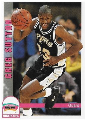Sutton, Greg / 1992-93 San Antonio Spurs / Hoops #211