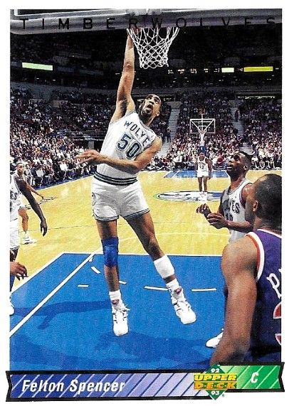 Spencer, Felton / 1992-93 Minnesota Timberwolves / Upper Deck #190