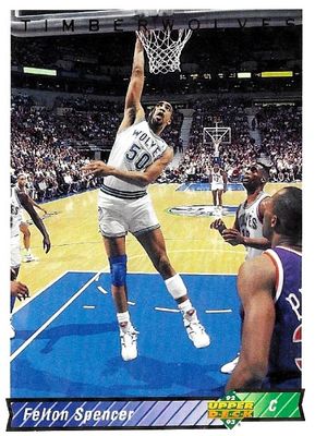 Spencer, Felton / 1992-93 Minnesota Timberwolves / Upper Deck #190