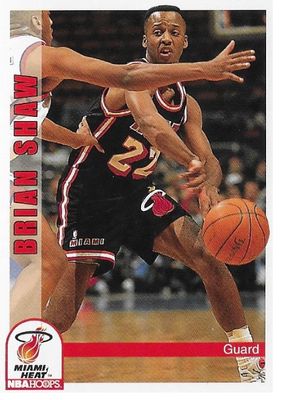 Shaw, Brian / 1992-93 Miami Heat / Hoops #123
