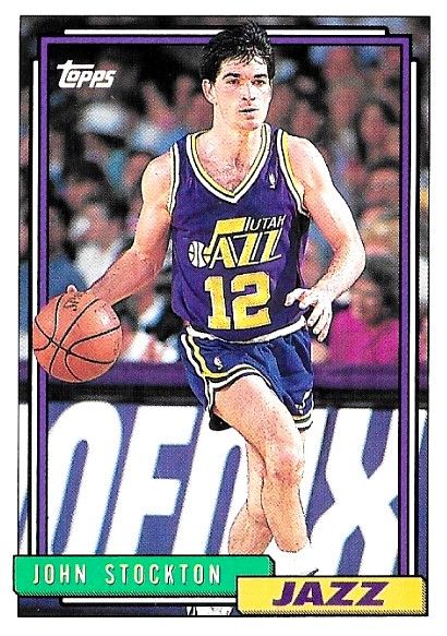 Stockton, John / 1992-93 Utah Jazz / Topps #301