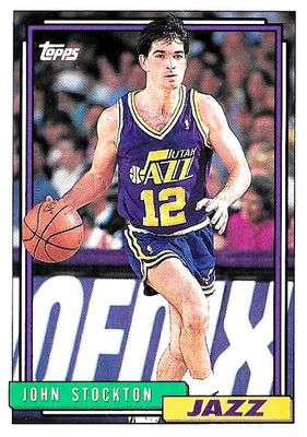 Stockton, John / 1992-93 Utah Jazz / Topps #301